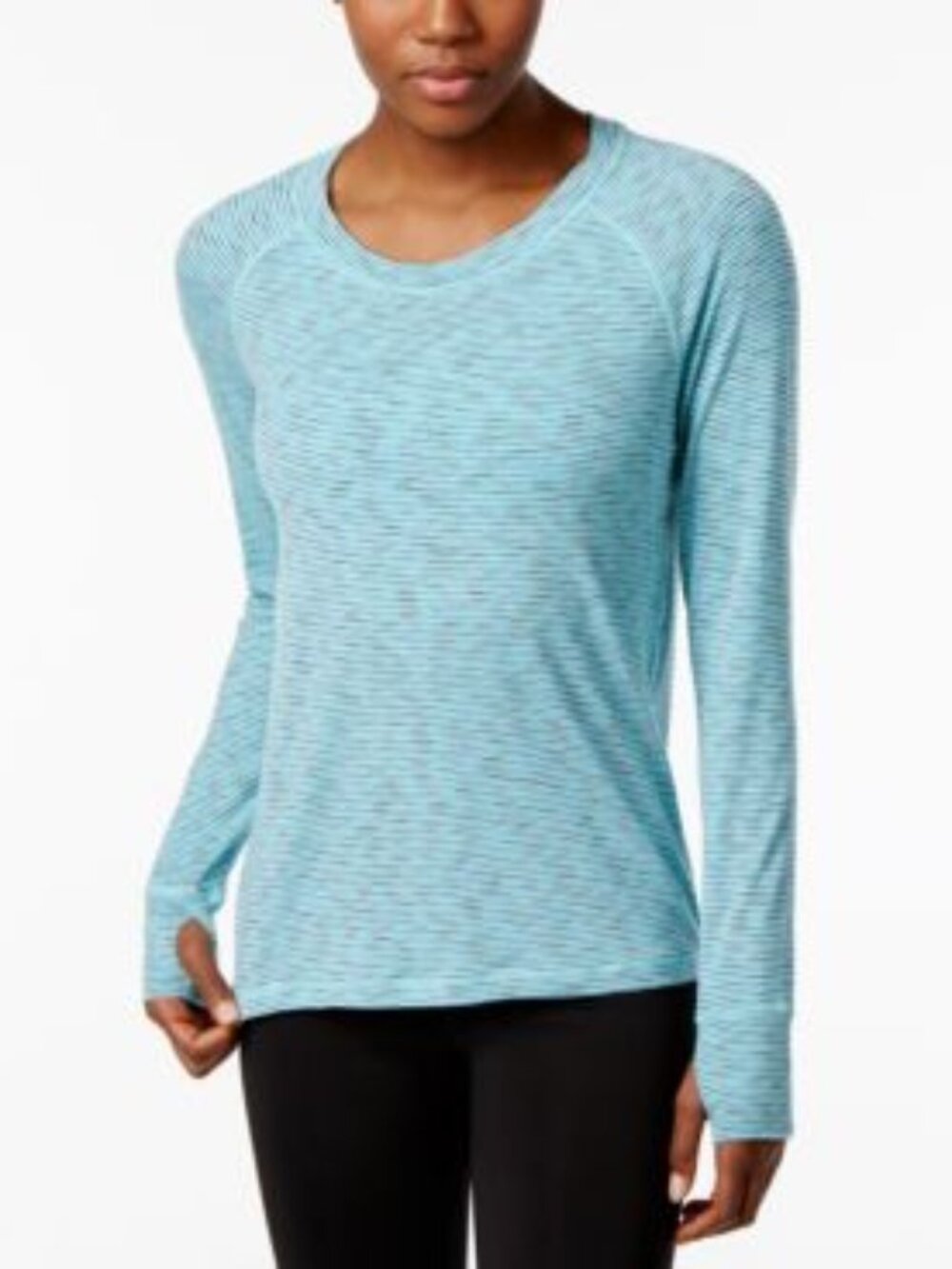 Ideology Womens Activewear Space Dyed Training Top
